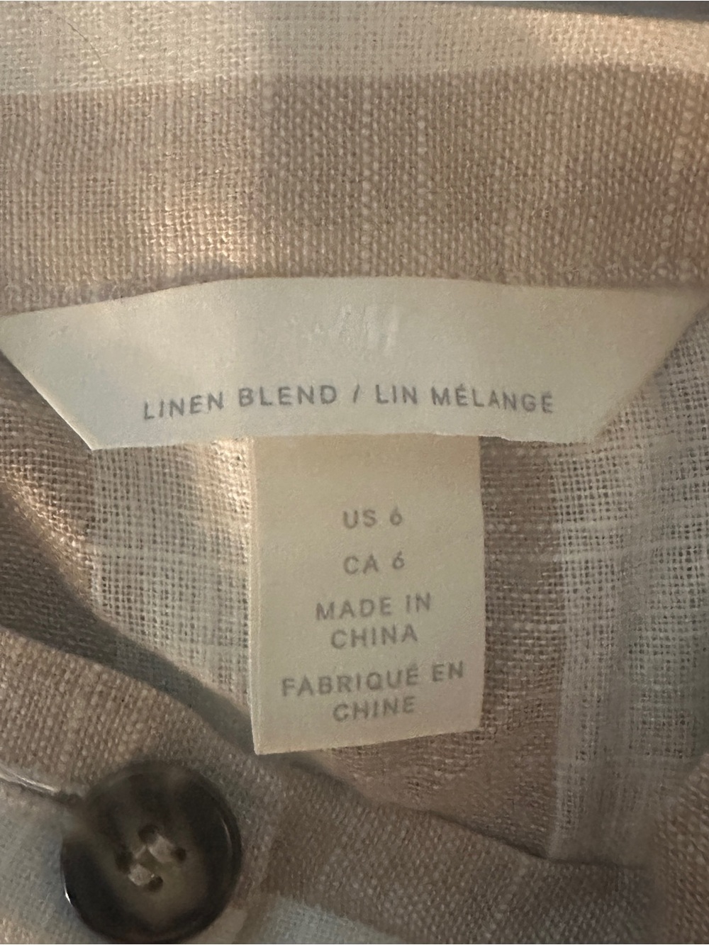 Beige and White Striped Linen-blend Midi Skirt - Picture 3 of 4